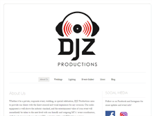 Tablet Screenshot of djzproductions.com